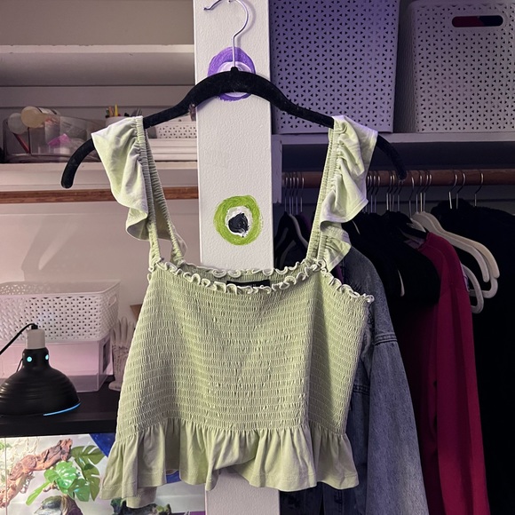 sage green tank top - Picture 1 of 3